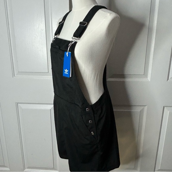 NWT Adidas Black Corduroy Overalls Dress (Size S) - Picture 5 of 8